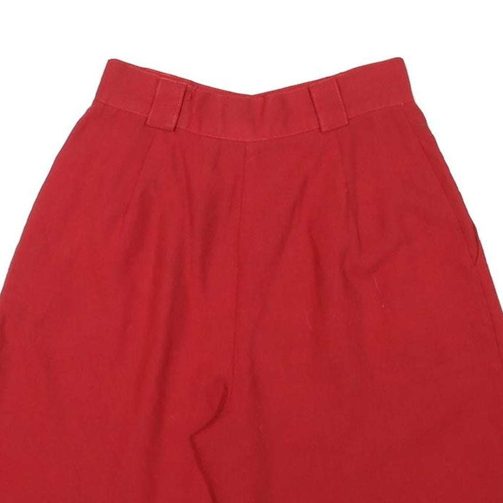 BRIGGS Womens Shorts Red Casual Classic M W26 Comfortable Cotton Blend