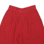 BRIGGS Womens Shorts Red Casual Classic M W26 Comfortable Cotton Blend