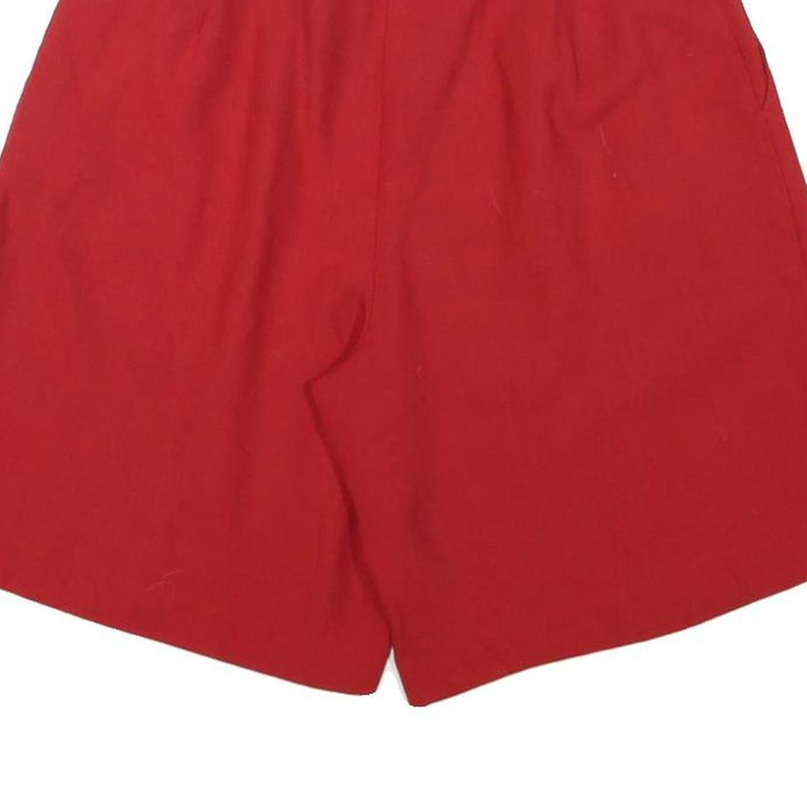 BRIGGS Womens Shorts Red Casual Classic M W26 Comfortable Cotton Blend