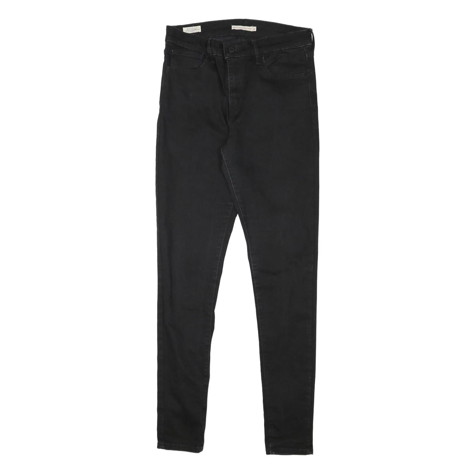 LEVI'S Womens Slim Black Skinny Denim Slim Jeans W28 L30 Stylish Cotton Blend