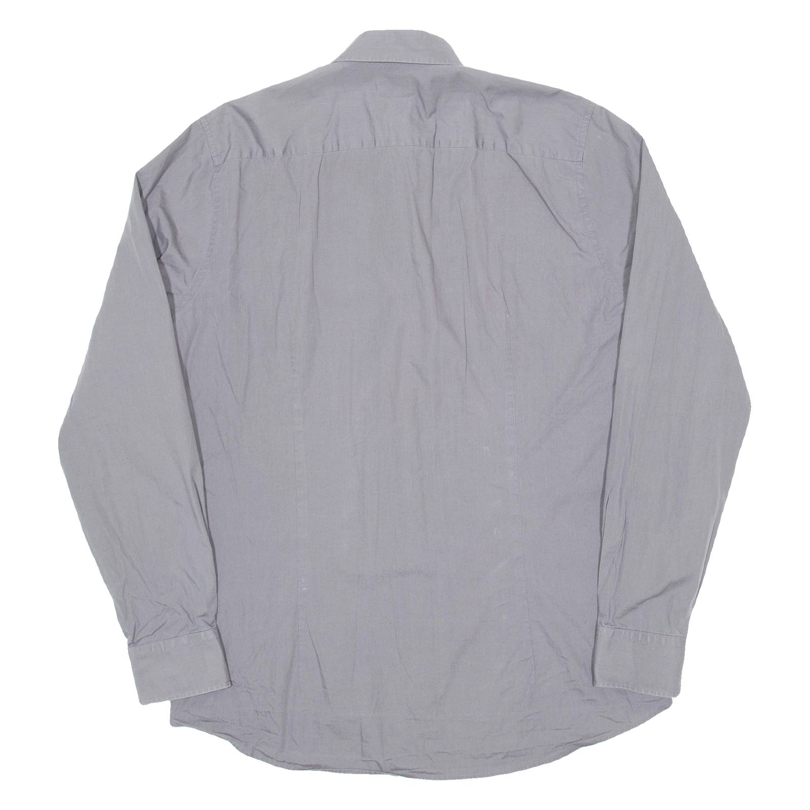 JOOP Slim Fit Mens Plain Shirt Grey Long Sleeve L