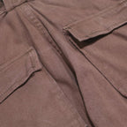 Womens Regular Fit Brown Cargo Trousers Viscose Blend W26 L29 Zip Pocket Design