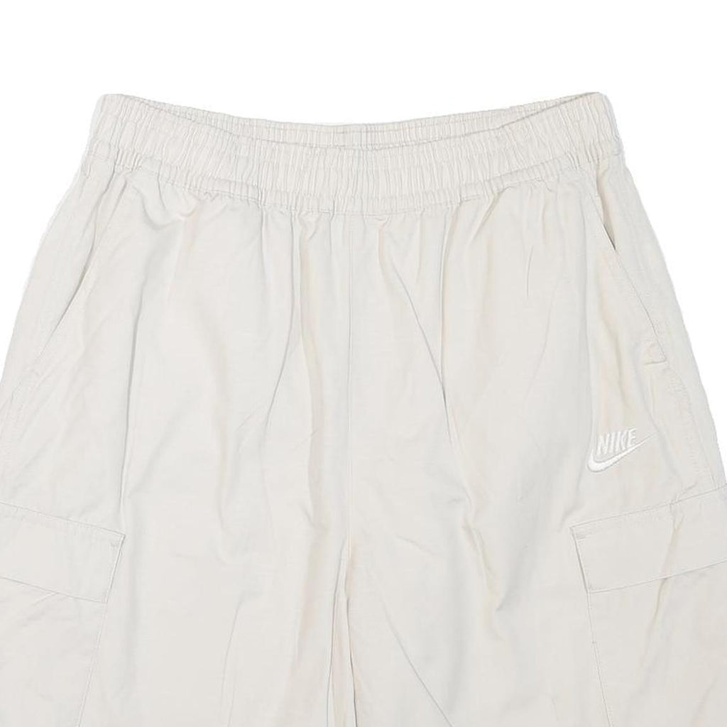NIKE Mens White Casual Cargo Shorts M W30 Lightweight Sportswear