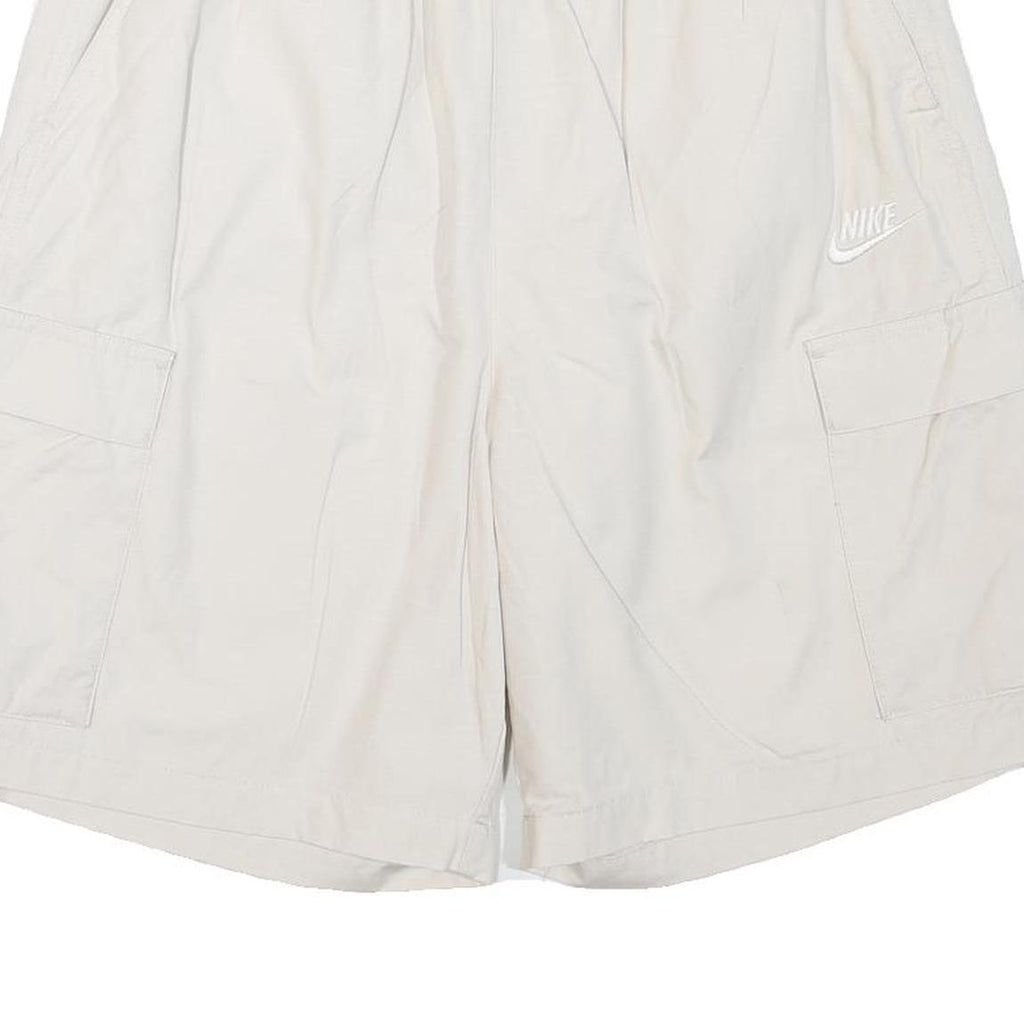 NIKE Mens White Casual Cargo Shorts M W30 Lightweight Sportswear