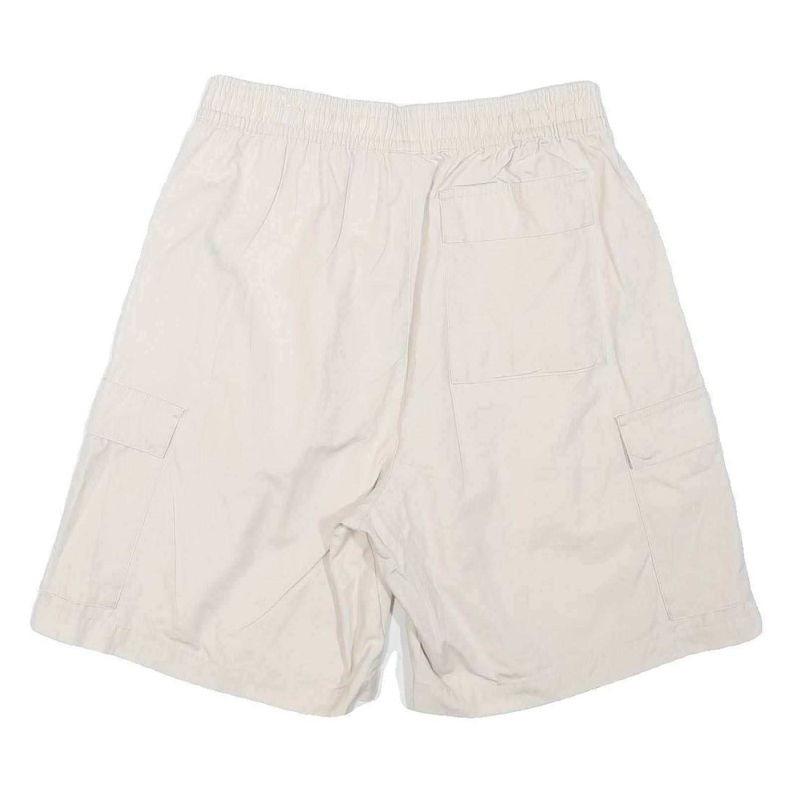 NIKE Mens White Casual Cargo Shorts M W30 Lightweight Sportswear