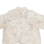 BATIK BAY Mens Hawaiian Shirt Beige Crazy Pattern XL