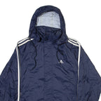 ADIDAS Mens Track Jacket Blue Hooded XS