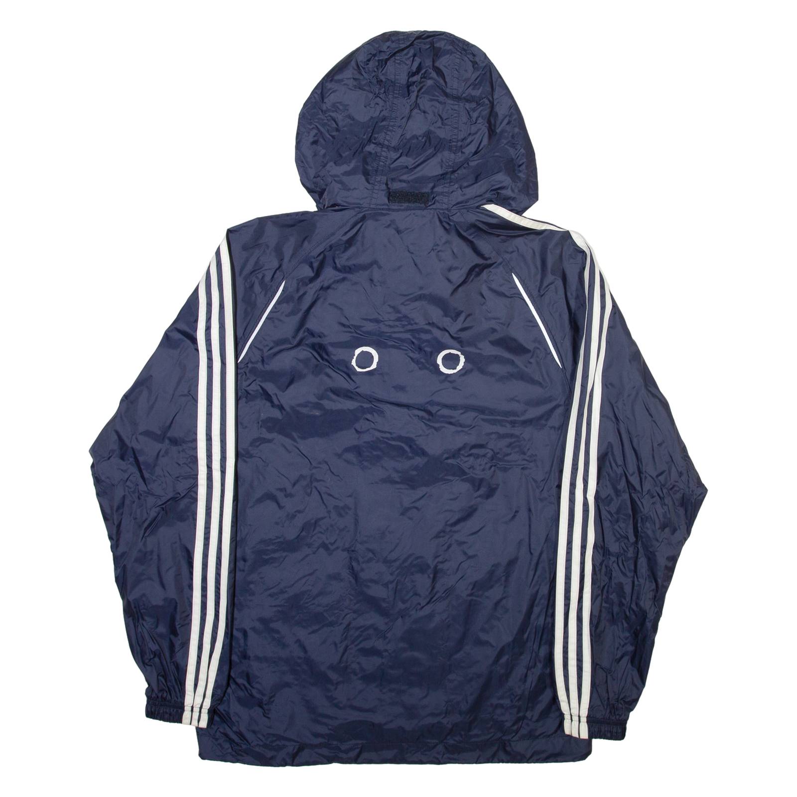 ADIDAS Mens Track Jacket Blue Hooded XS
