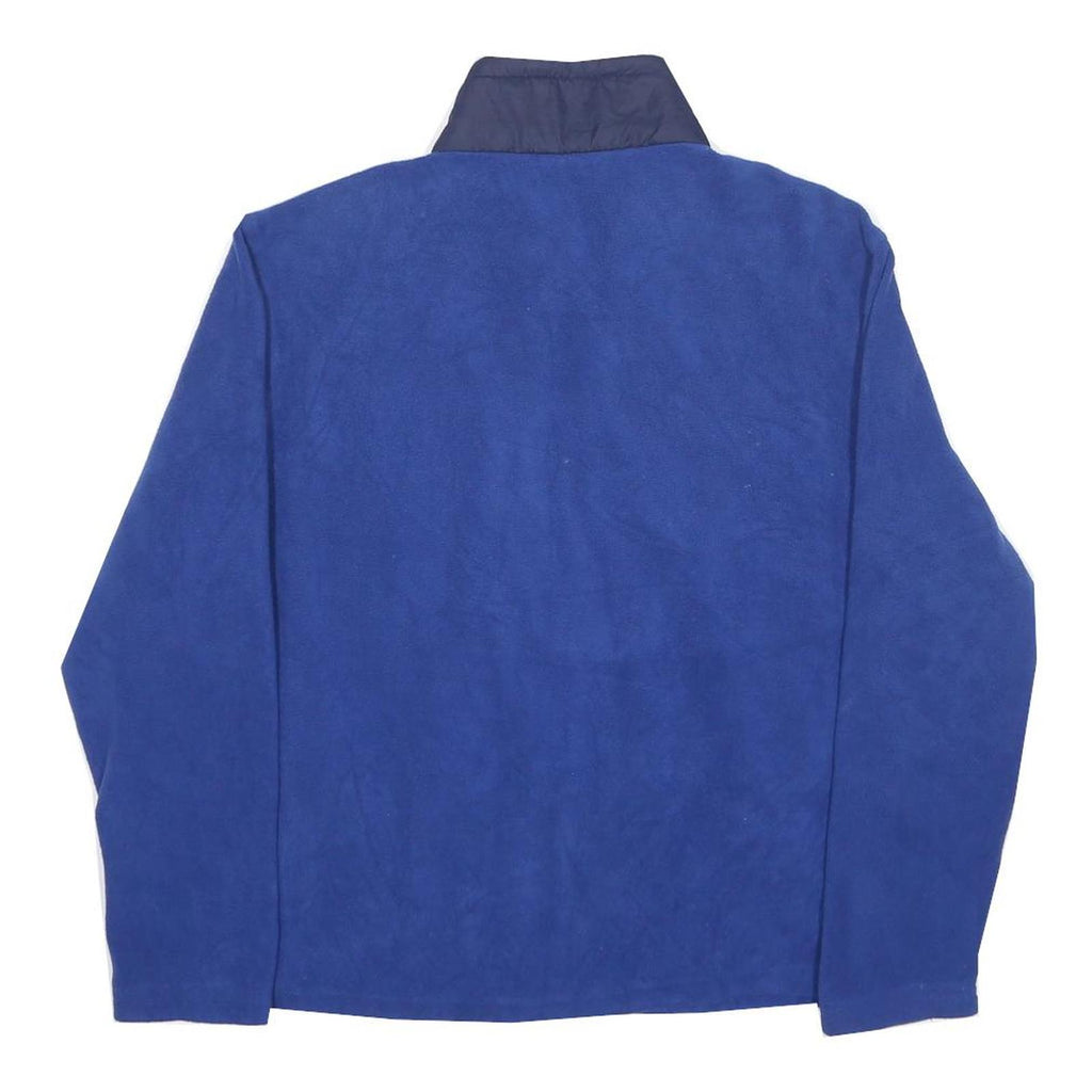 CHAMPION Mens Blue Navy Fleece Zip Up Jacket S Casual Lightweight Warm