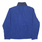 CHAMPION Mens Blue Navy Fleece Zip Up Jacket S Casual Lightweight Warm