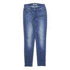 LEVI'S 711 Womens Slim Blue Denim Medium Wash Jeans W25 L27 Stretch Skinny Fit