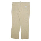 CARHARTT Mens Cotton Blend Beige Relaxed Fit Straight Trousers W40 L32 Workwear