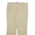 CARHARTT Mens Cotton Blend Beige Relaxed Fit Straight Trousers W40 L32 Workwear
