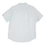 LEVI'S Mens Light Blue Plain Shirt L Cotton Blend Casual Summer Button Down