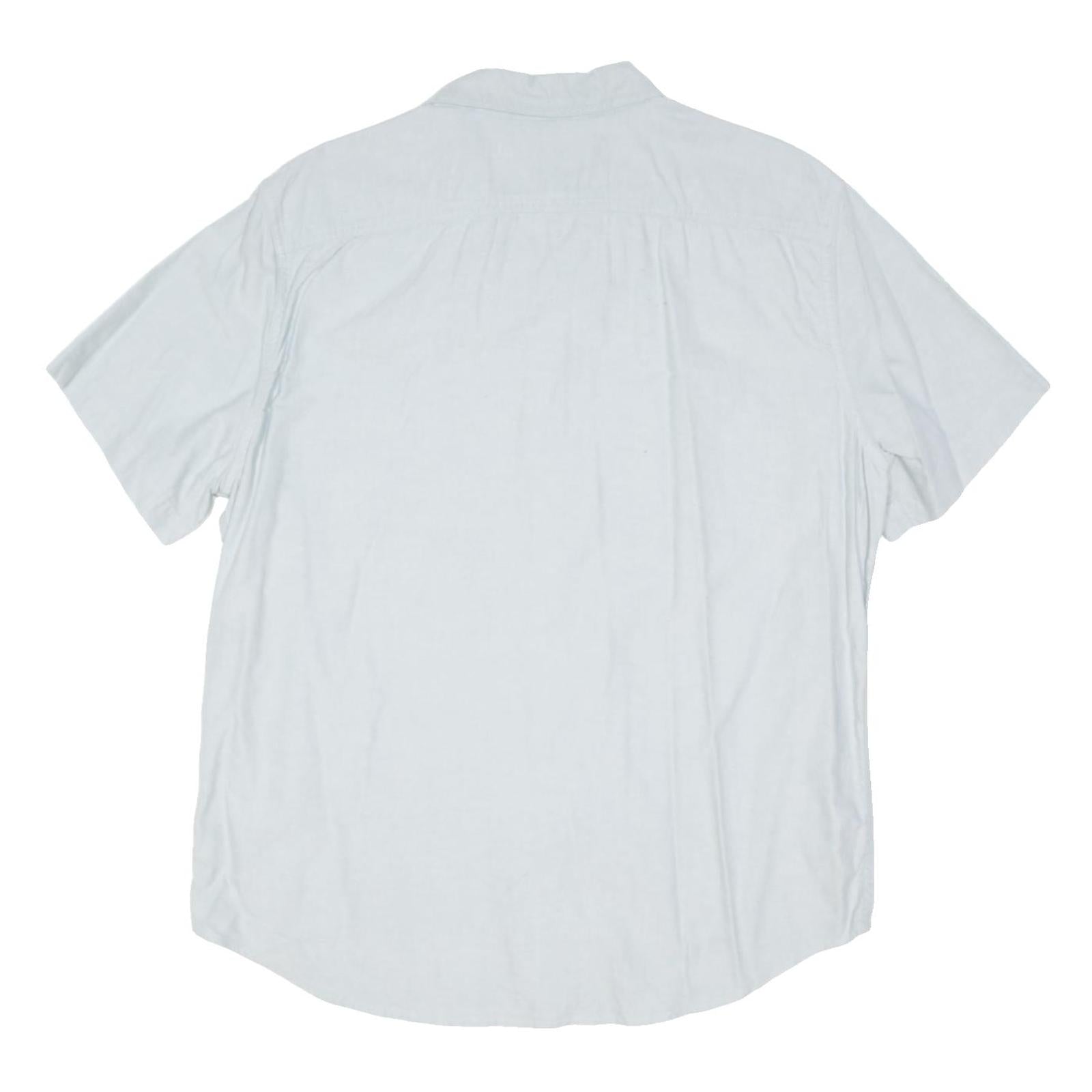 LEVI'S Mens Light Blue Plain Shirt L Cotton Blend Casual Summer Button Down