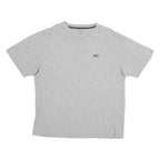 REEBOK Mens Grey Crew Neck Short Sleeve XL T-Shirt Logo Casual Cotton