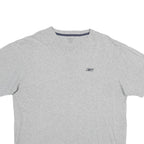 REEBOK Mens Grey Crew Neck Short Sleeve XL T-Shirt Logo Casual Cotton