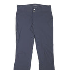 COLUMBIA Womens Polyester Blend Navy Regular Zip Trousers W30 L31 Outdoor Casual