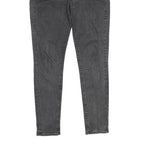 LEVI'S 721 High Rise Skinny Womens Black Slim Skinny Denim Raw W28 L30 Stretch