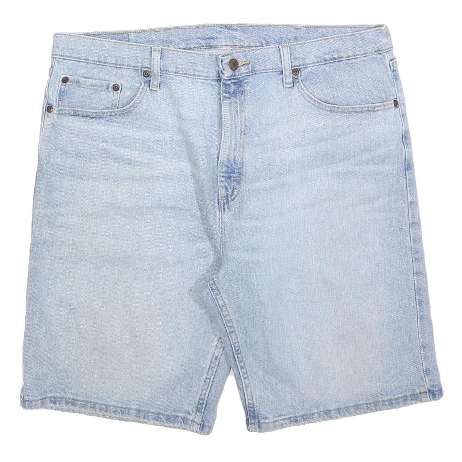 WRANGLER Mens Denim Blue Casual Shorts L W36 Classic Cotton Blend