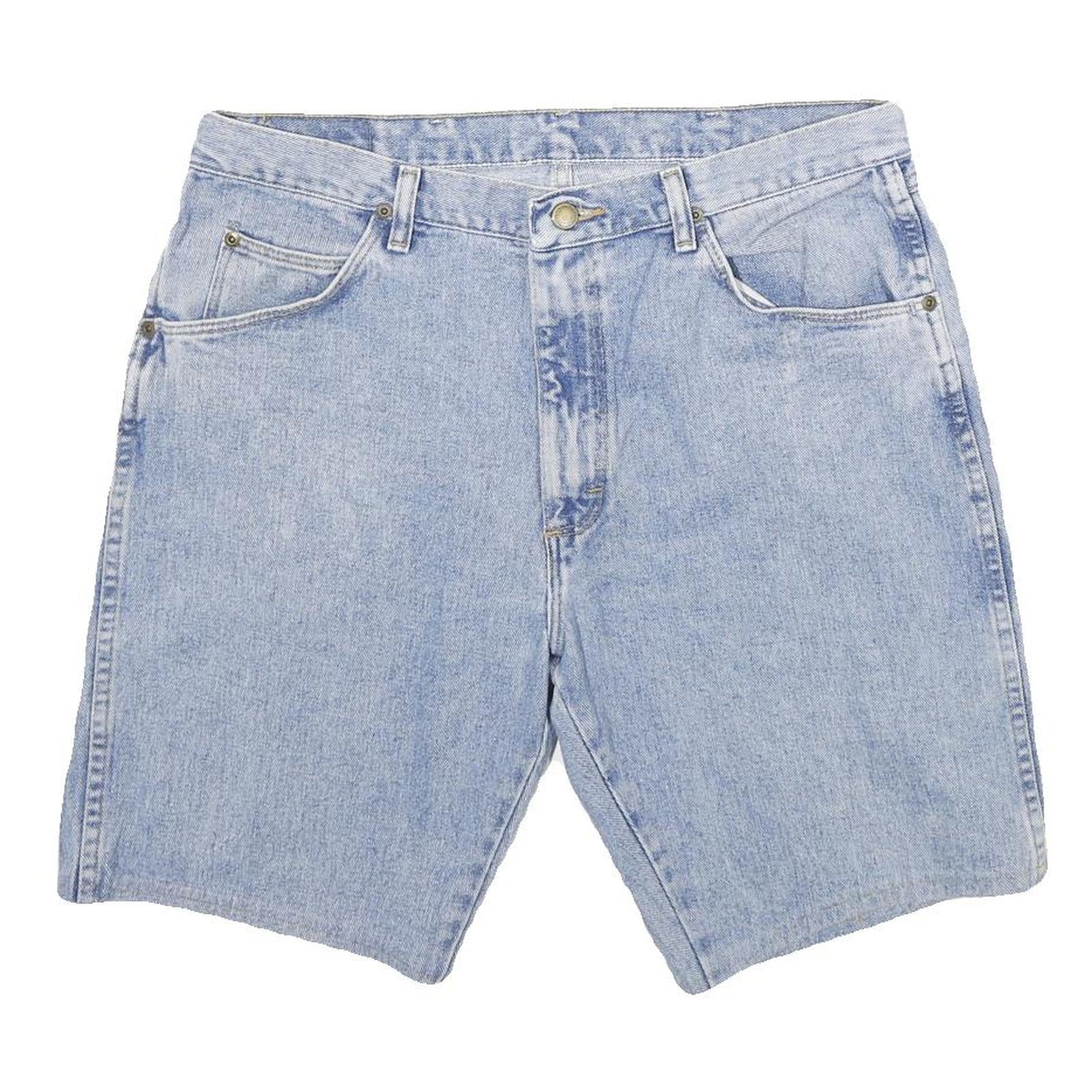 WRANGLER Mens Denim Blue Casual Shorts L W36 Classic Cotton Summer