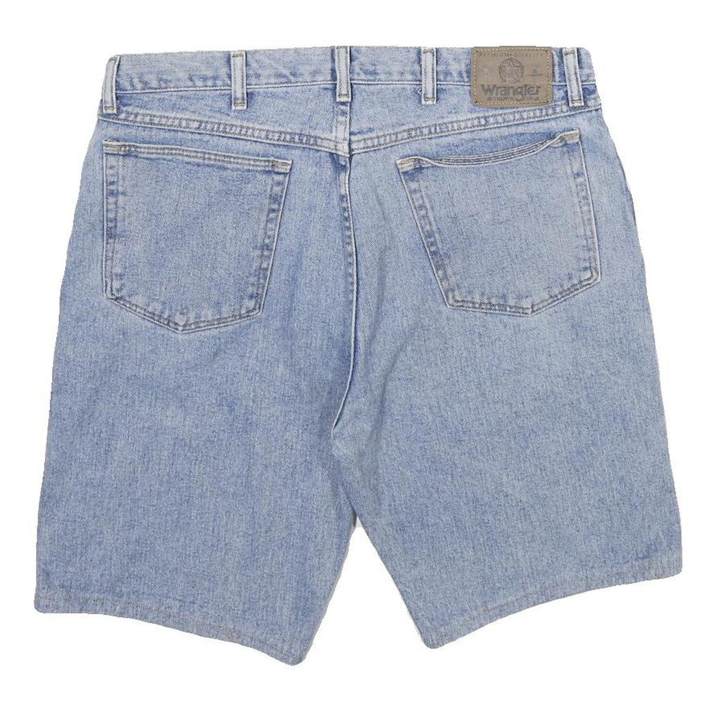 WRANGLER Mens Denim Blue Casual Shorts L W36 Classic Cotton Summer
