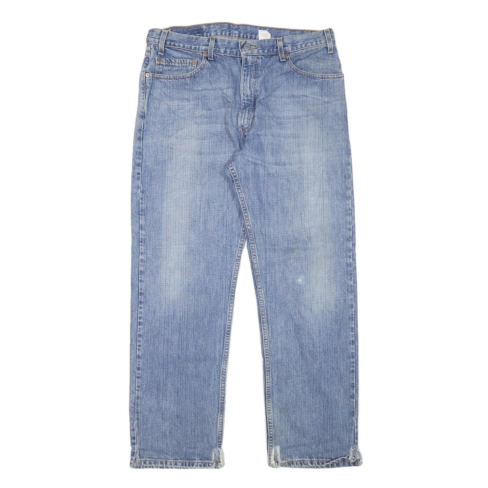 LEVI'S 505 Mens Jeans Blue Regular Straight Denim Medium W34 L29 Classic Fit