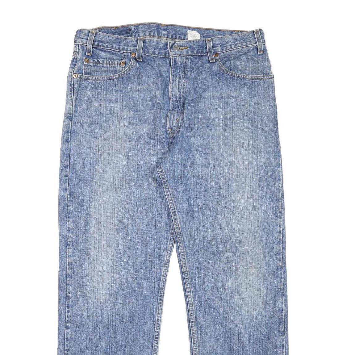 LEVI'S 505 Mens Jeans Blue Regular Straight Denim Medium W34 L29 Classic Fit