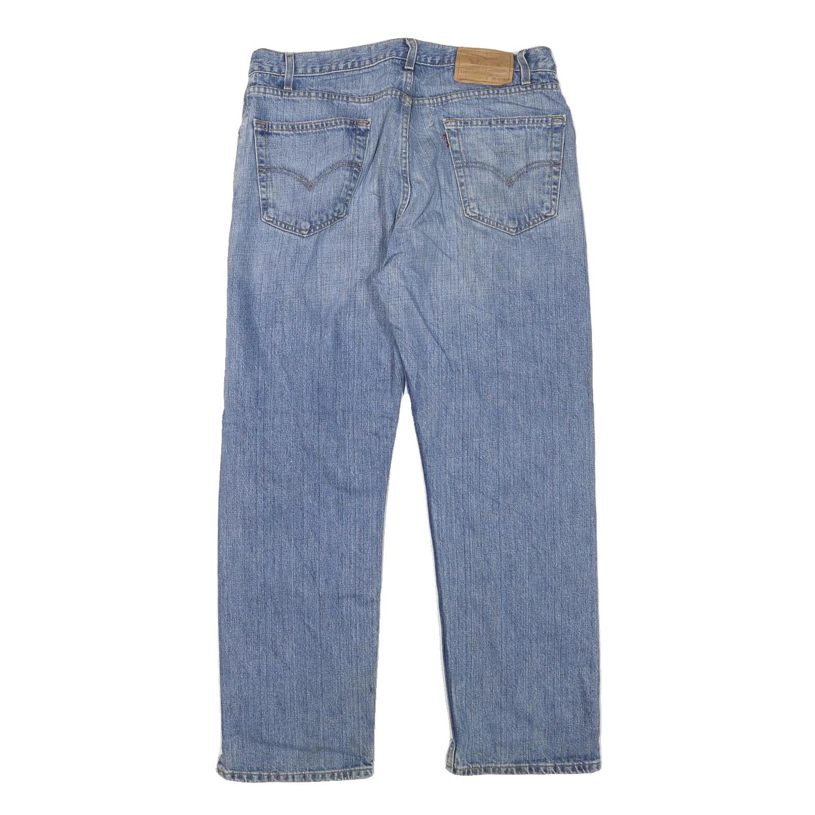 LEVI'S 505 Mens Jeans Blue Regular Straight Denim Medium W34 L29 Classic Fit