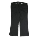 DICKIES Womens Black Regular Fit Straight Cotton Blend Trousers W40 L28 Workwear
