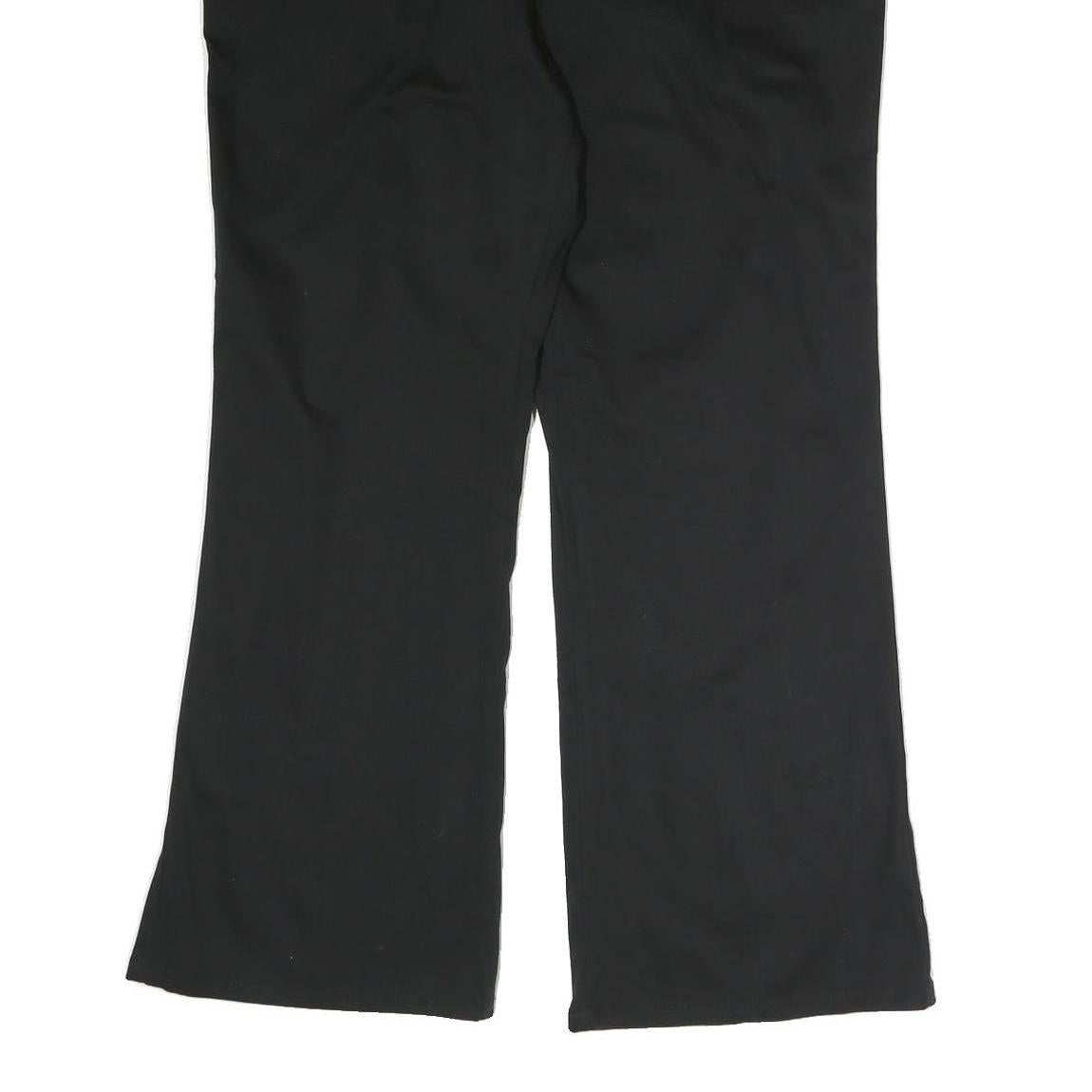 DICKIES Womens Black Regular Fit Straight Cotton Blend Trousers W40 L28 Workwear