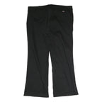 DICKIES Womens Black Regular Fit Straight Cotton Blend Trousers W40 L28 Workwear