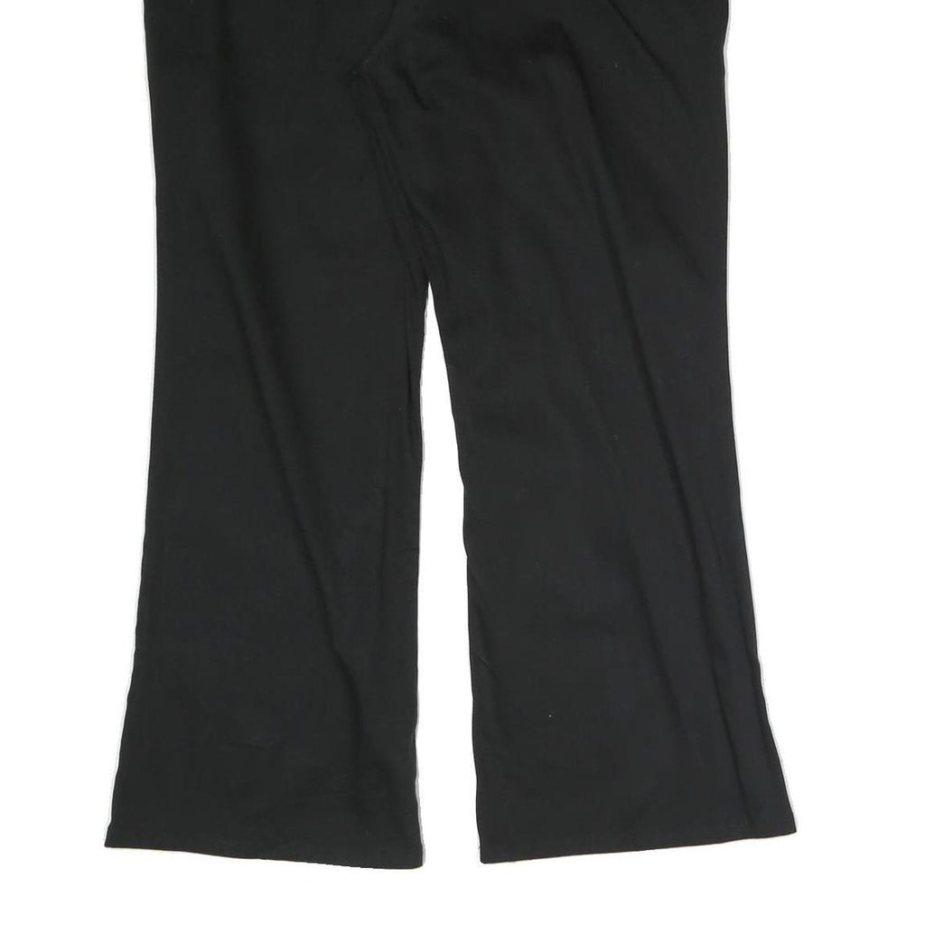 DICKIES Womens Black Regular Fit Straight Cotton Blend Trousers W40 L28 Workwear