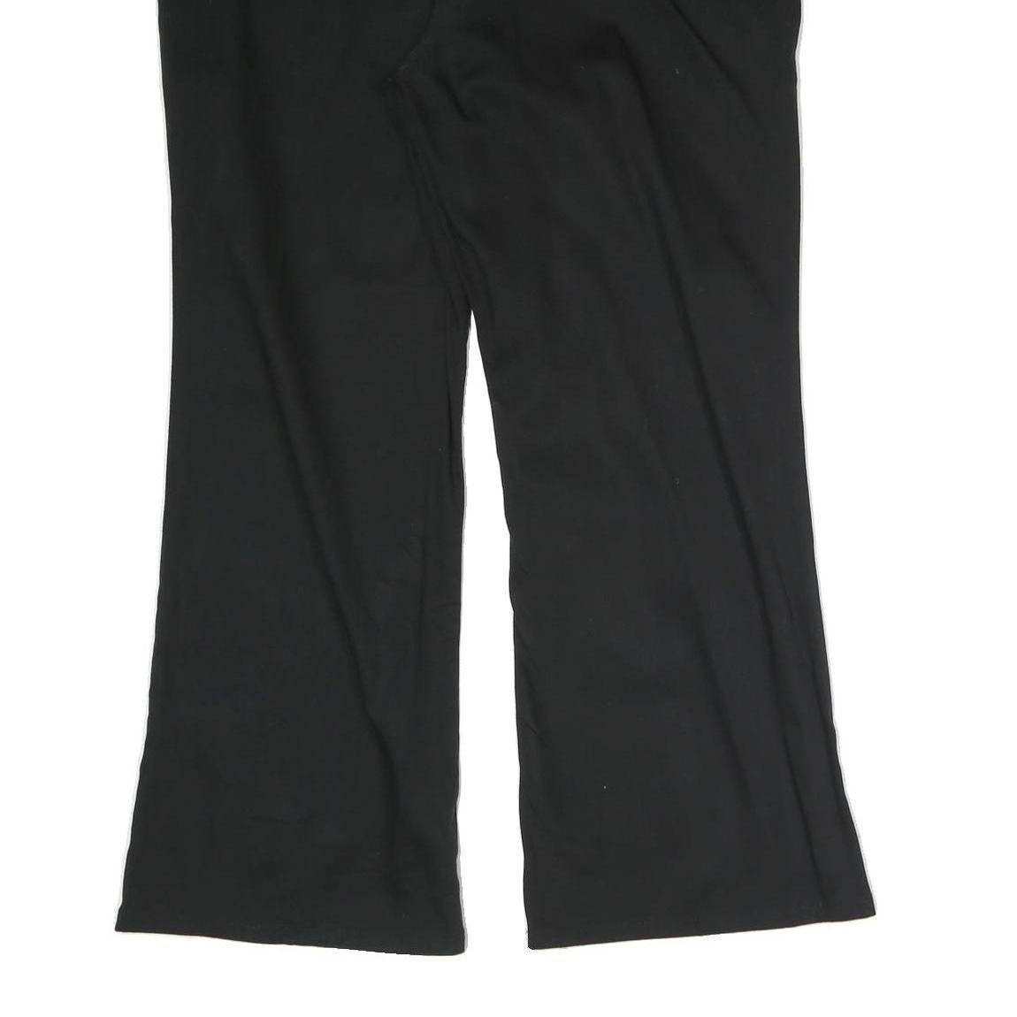 DICKIES Womens Black Regular Fit Straight Cotton Blend Trousers W40 L28 Workwear