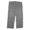 CARHARTT Mens Cotton Blend Grey Relaxed Straight Trousers W38 L27 Workwear