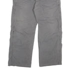 CARHARTT Mens Cotton Blend Grey Relaxed Straight Trousers W38 L27 Workwear