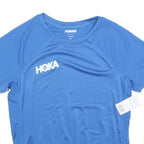 HOKA Mens Blue XS T-Shirt Short Sleeve Crew Neck Athletic Sports Top