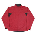 ADIDAS Mens Red & Black Outdoor Jacket M Polyester Blend Zip Lightweight