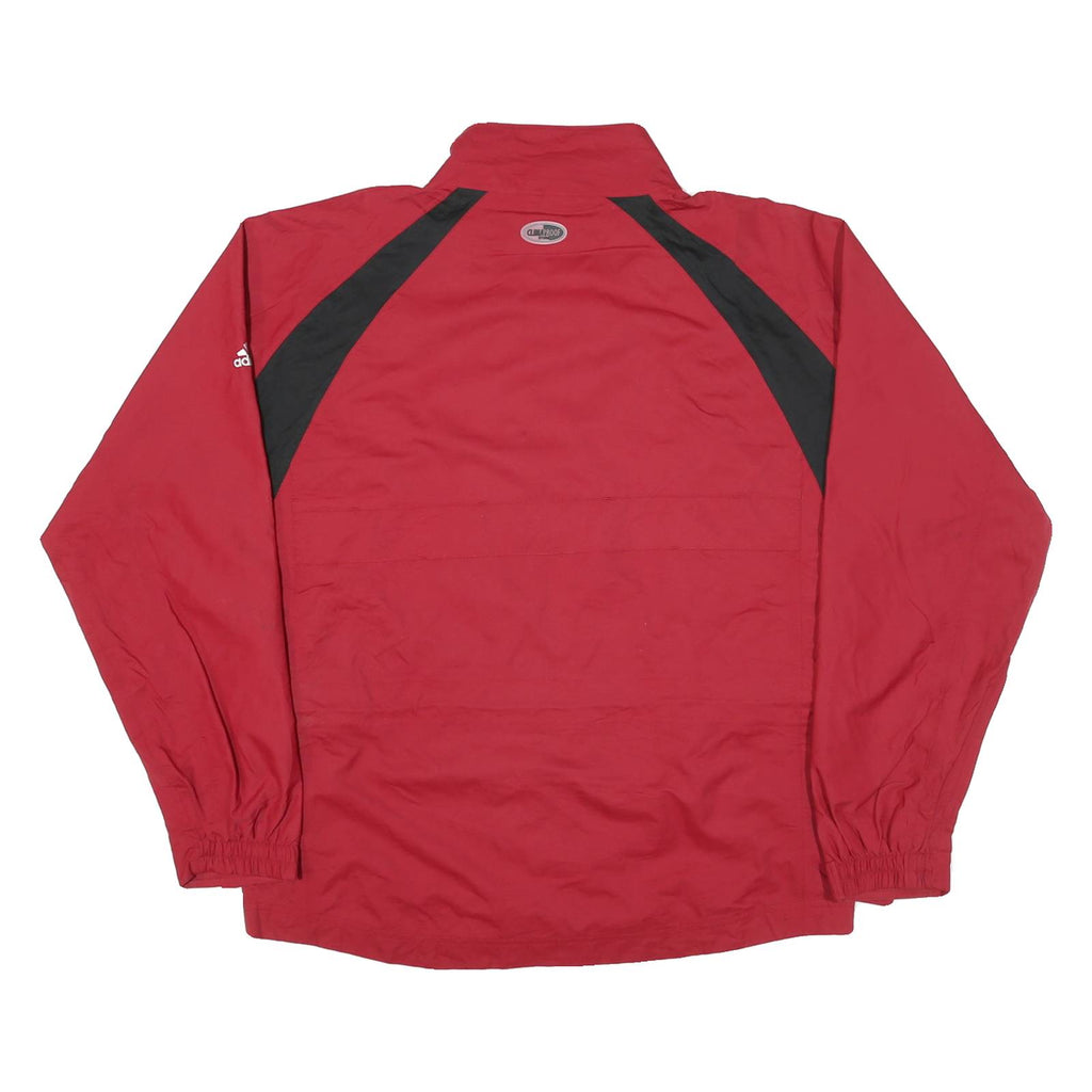 ADIDAS Mens Red & Black Outdoor Jacket M Polyester Blend Zip Lightweight