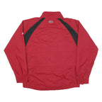 ADIDAS Mens Red & Black Outdoor Jacket M Polyester Blend Zip Lightweight