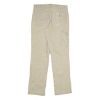 CARHARTT Mens Jeans Beige Relaxed Straight Denim W31 L31 Workwear Utility