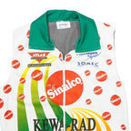 ZOLLNGER SPORT Mens White Green & Orange Polyester Blend Cycling Jacket S Zip