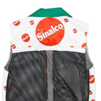 ZOLLNGER SPORT Mens White Green & Orange Polyester Blend Cycling Jacket S Zip