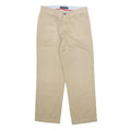 TOMMY HILFIGER Mens Cotton Beige Relaxed Straight Trousers W28 L26 Casual