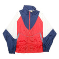 MISTY VALLEY SPORT Womens Navy & Red & White Colourblock Zip Nylon Jacket S
