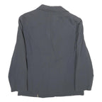 ETIENNE AIGNER Womens Blue Wool Button Jacket UK 8 Classic Tailored Plain
