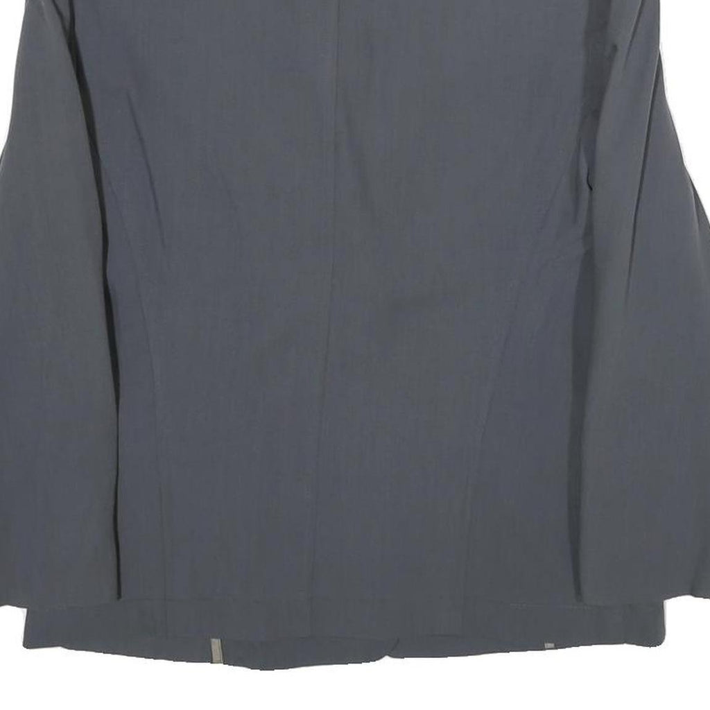 ETIENNE AIGNER Womens Blue Wool Button Jacket UK 8 Classic Tailored Plain