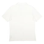 FILA Mens White Short Sleeve Plain Cotton Polo Shirt M Classic Fit