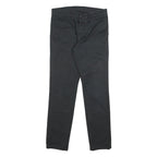 CARHARTT Mens Cotton Blend Black Slim Straight Trousers W31 L32 Workwear Casual
