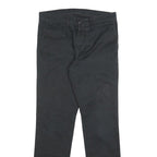 CARHARTT Mens Cotton Blend Black Slim Straight Trousers W31 L32 Workwear Casual